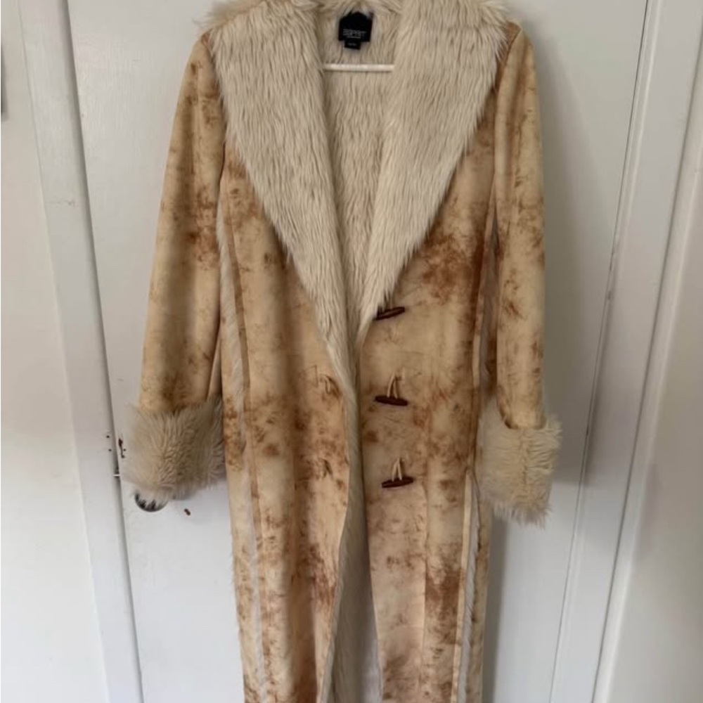 Esprit Cream and Brown Teddy Jacket